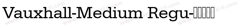 Vauxhall-Medium Regu字体转换
